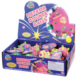 Light Up Meteor Bounce Ball Toy (1 Dozen)