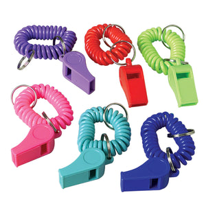 Bracelet Whistle Keychains Novelty (One dozen)