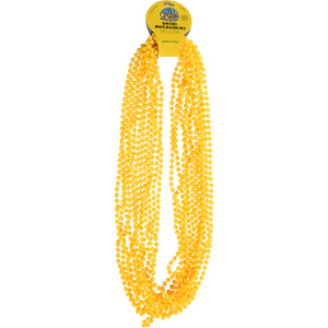 Bead Necklaces Yellow Party Favor (1 Dozen)