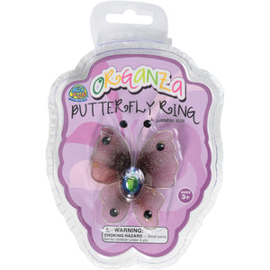 Organza Butterfly Ring Novelty