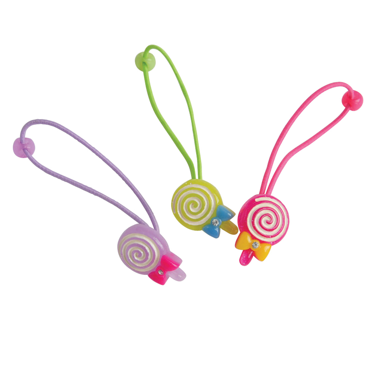 Lollipop Hair Ties Accessory - 6 Pieces