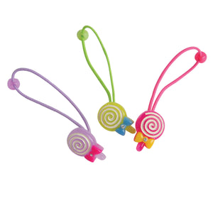 Lollipop Hair Ties Accessory - 6 Pieces
