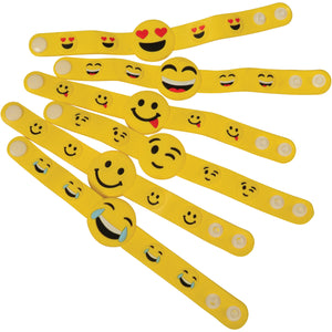 Emoji Bracelets Novelty (set of 6)