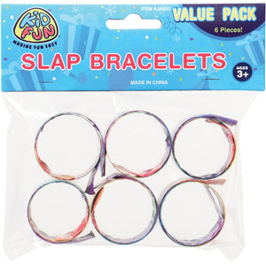 Tie Dye Slap Bracelets Party Favor (set of 6)