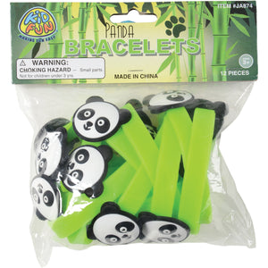 Panda Rubber Bracelets Party Favor (1 Dozen)