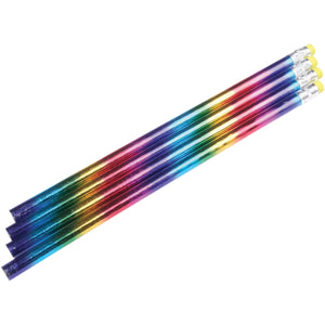 Metallic Rainbow Pencils Stationery (1 Dozen)