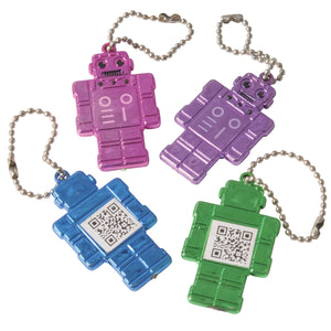 Robot Geek Fortune Keychain Novelty