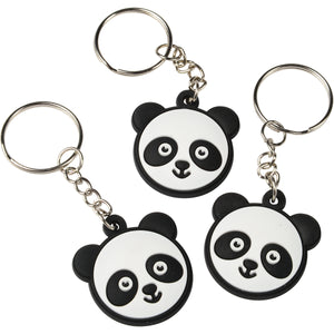 Panda Rubber Keychains Party Favor (1 Dozen)