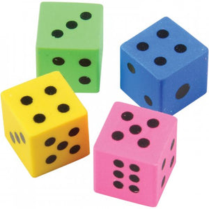 Dice Erasers Stationery (144 pieces)