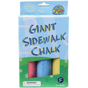 Giant Sidewalk Chalk Toy 3 Per Pkg
