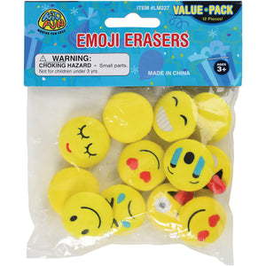 Emoji Erasers (1 Dozen)