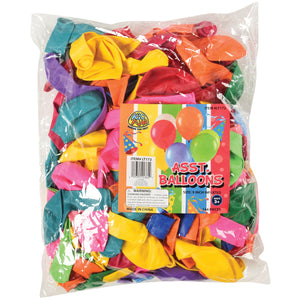 Assorted Balloons 9 Inch Party Supply (pack of 144)