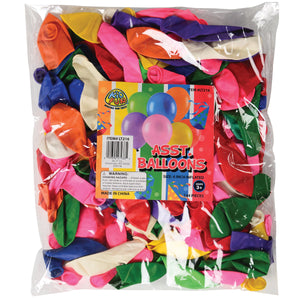 Assorted Balloons 6 inch Party Supply (144 ct)