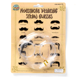 Moustache Drinking Straw Glasses Party Favor