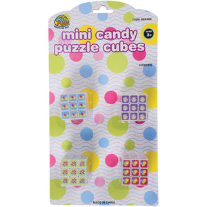 Mini Candy Puzzle Cubes Party Favor - 4 Pieces