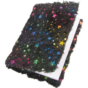 Fuzzy Rainbow Star Journal Novelty