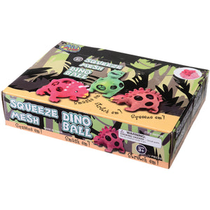 Squeeze Mesh Ball Dinosaur Toy (1 Dozen)