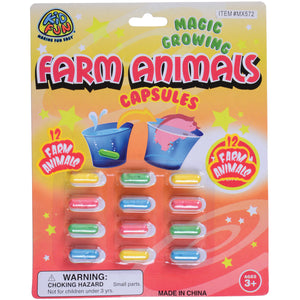 Magic Grow Farm Animal Capsules Toy (1 Dozen)
