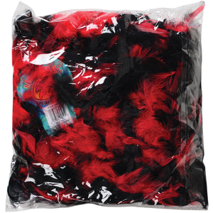 Red-Black Feather Boa Costume Accessory