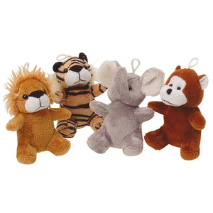 Furry Wild Animals Plush Toys (one dozen)