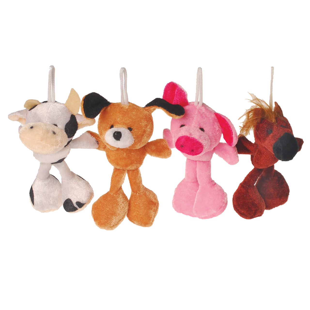 Mini Farm Animals Plush Toys (One dozen)