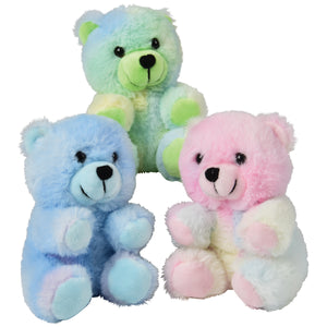 Rainbow Swirl Bears Plush Toys (one dozen)