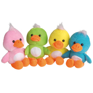 Bright Plush Ducks Toy (one dozen)