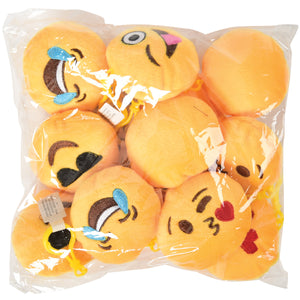 Emoji Clip Plush Toy (pack of 12)