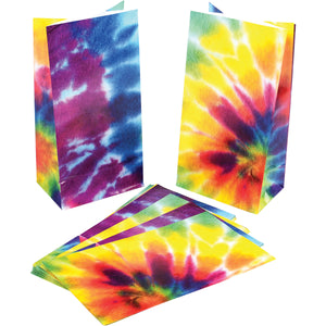 Tie Dyed Paper Bags Party Favor (1 Dozen)