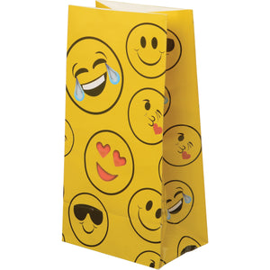Emoji Paper Bags Party Supply (1 Dozen)