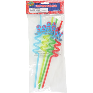Western Straws Party Supply (Pack of 4)
