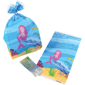 Mermaid Cello Bags Party Supply (1 Dozen)