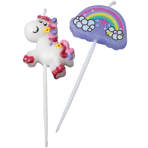 Unicorn Candle Set Party Favor (Pack of 1)
