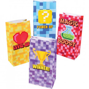 Power Up Paper Bags Party Supply (1 Dozen)