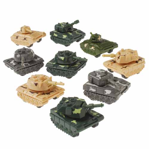 Toy Pullback Tanks (One Dozen) - Only $19.88 at Carnival Source