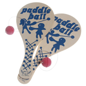 Wood Paddle Balls Toy (One Dozen)