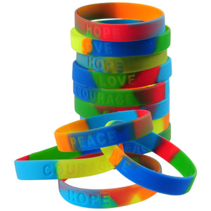 Rainbow Toy Bracelets (pack of 12) - Party Themes