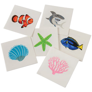 Coral Reef Tattoos (pack of 144) - Costumes and Accessories