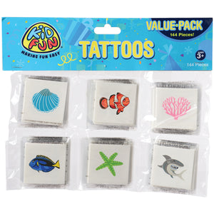 Coral Reef Tattoos (pack of 144) - Costumes and Accessories