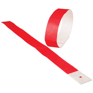 Adhesive Event Bands Red (pack of 100) - Carnival Supplies