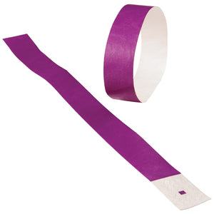 Adhesive Event Bands Purple Party Accessory (pack of 100)