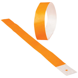 Adhesive Event Bands Orange (pack of 100) - Carnival Supplies