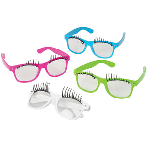 Eyelash Toy Sunglasses (pack of 12) - Costumes and Accessories