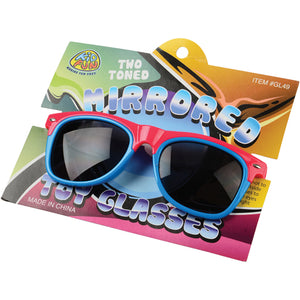 Two-Tone Mirrored Toy Glasses by US Toy