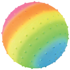 Rainbow Knobby Ball 7 Inch Toy (1 Dozen)