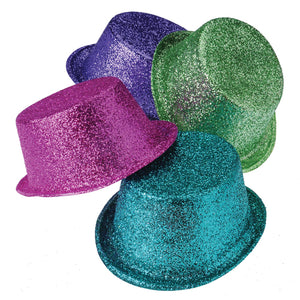 Glitter Top Hats Costume Accessory (1 Dozen)