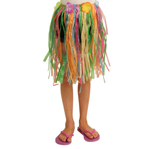 Child Hula Skirt W, Flowers, Multi Costume Accessory