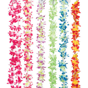 Luau Party Flower Mini Leis (One Dozen) - Party Themes