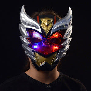 Light Up Warrior Mask Costume Accessory