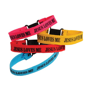 Vacation Bible School Jesus Loves Me Bracelets (One Dozen) - Party Themes